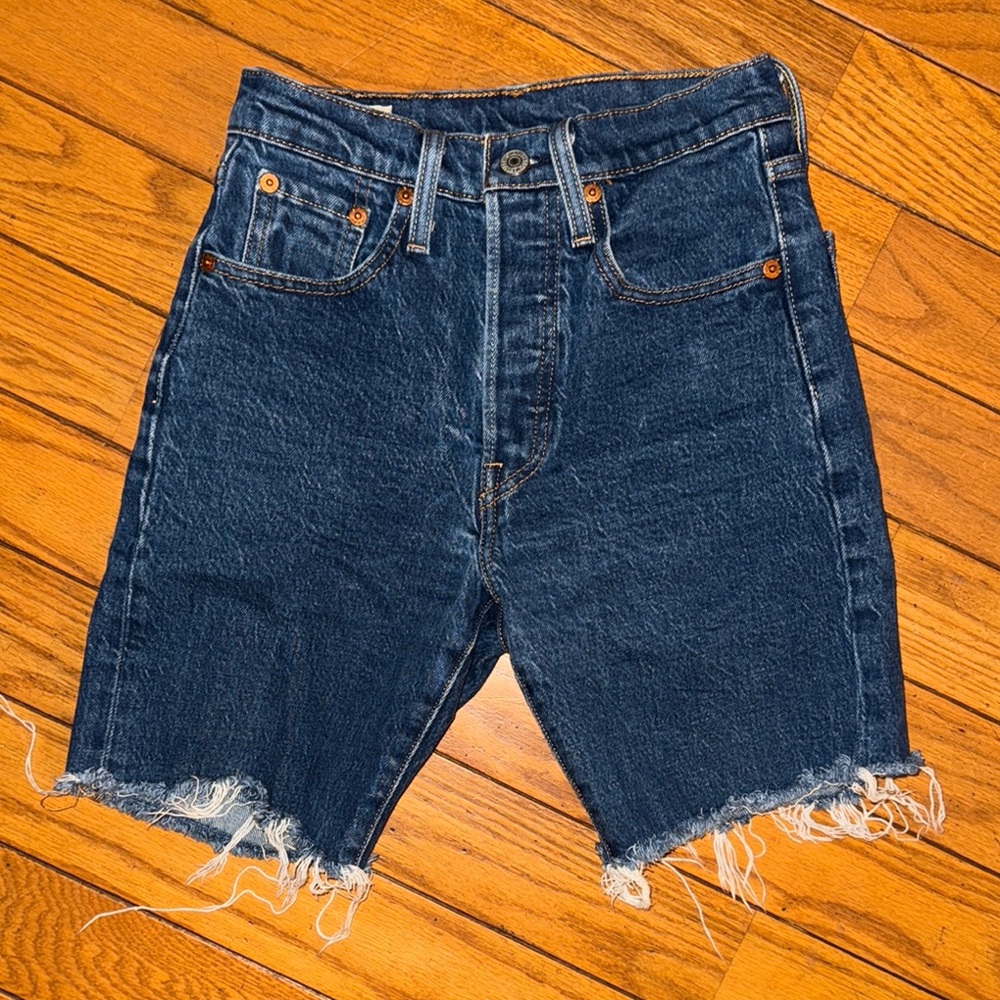 Levi's Dark Blue Jean Shorts